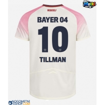 Moški Nogometni dresi Bayer Leverkusen Malik Tillman #10 Gostujoči 2025-26 Kratek Rokav